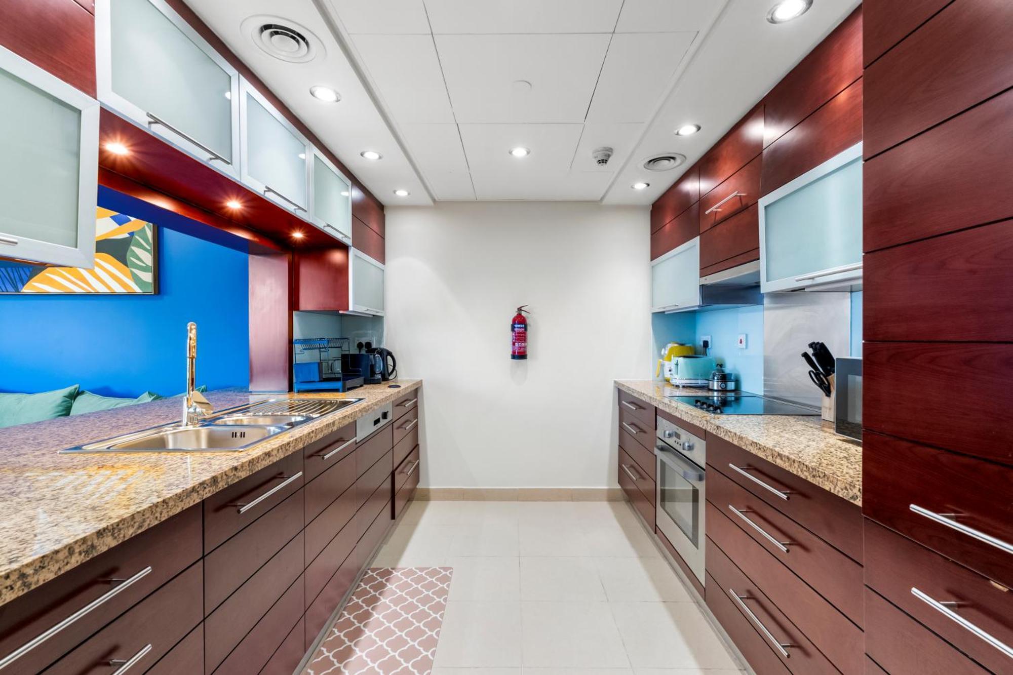 شقة Stylish 1 Bedroom - Burj Khalifa View- 5Mn Walk To Dubai Mall-Apartment In Burj Views Tower