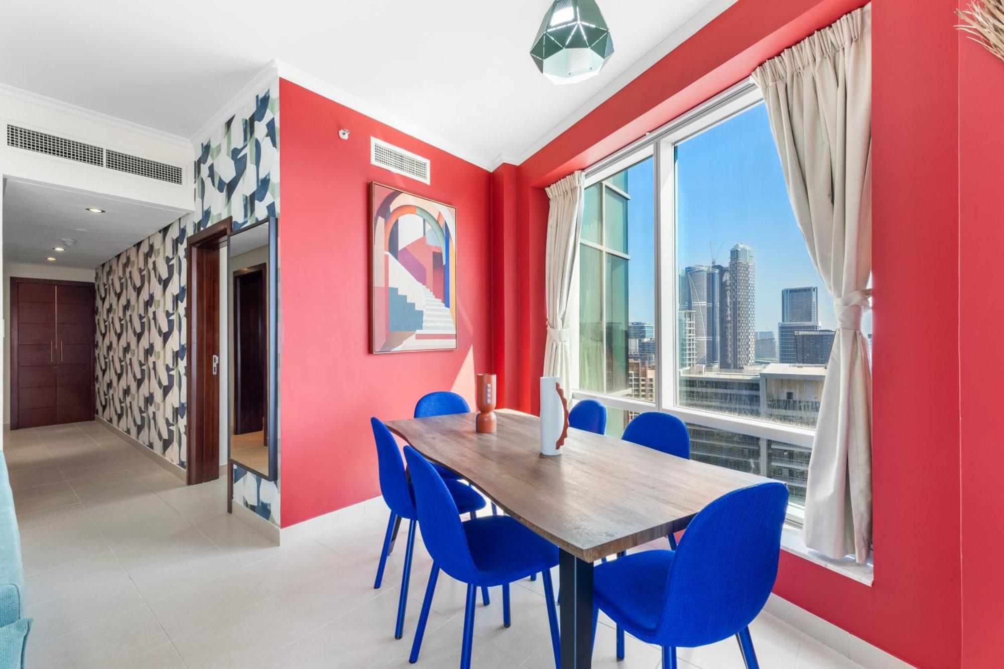 Stylish 1 Bedroom - Burj Khalifa View- 5Mn Walk To Dubai Mall-Apartment In Burj Views Tower شقة