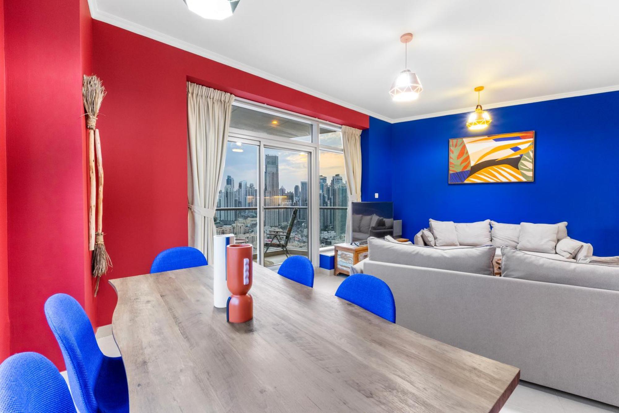Stylish 1 Bedroom - Burj Khalifa View- 5Mn Walk To Dubai Mall-Apartment In Burj Views Tower